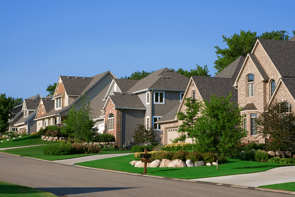 Village showing what houses look like in the United States